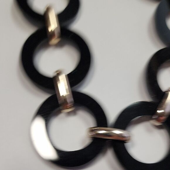 Charming charlie Black and Goldtone Necklace - Picture 5 of 7